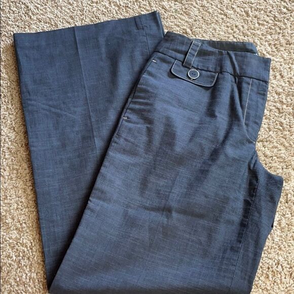 Rafaella Gray textured pattern wide leg trouser - Picture 2 of 9